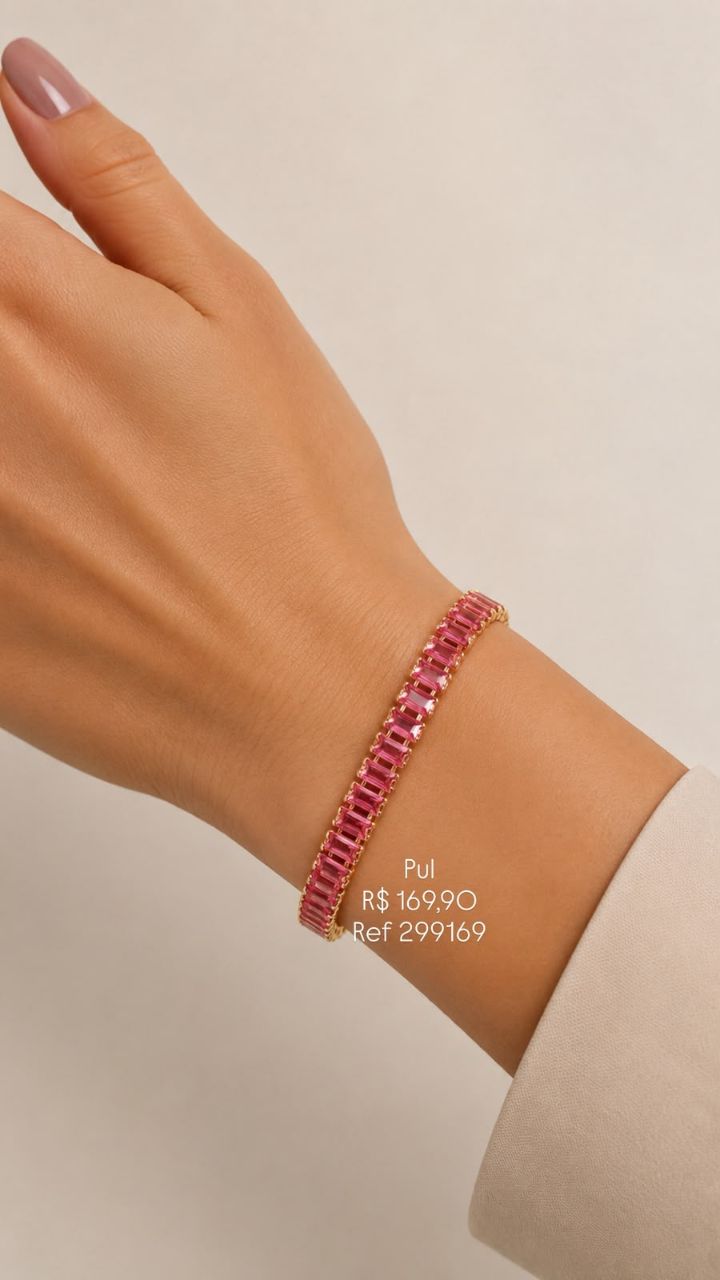 Pulseira Riviera Rosa