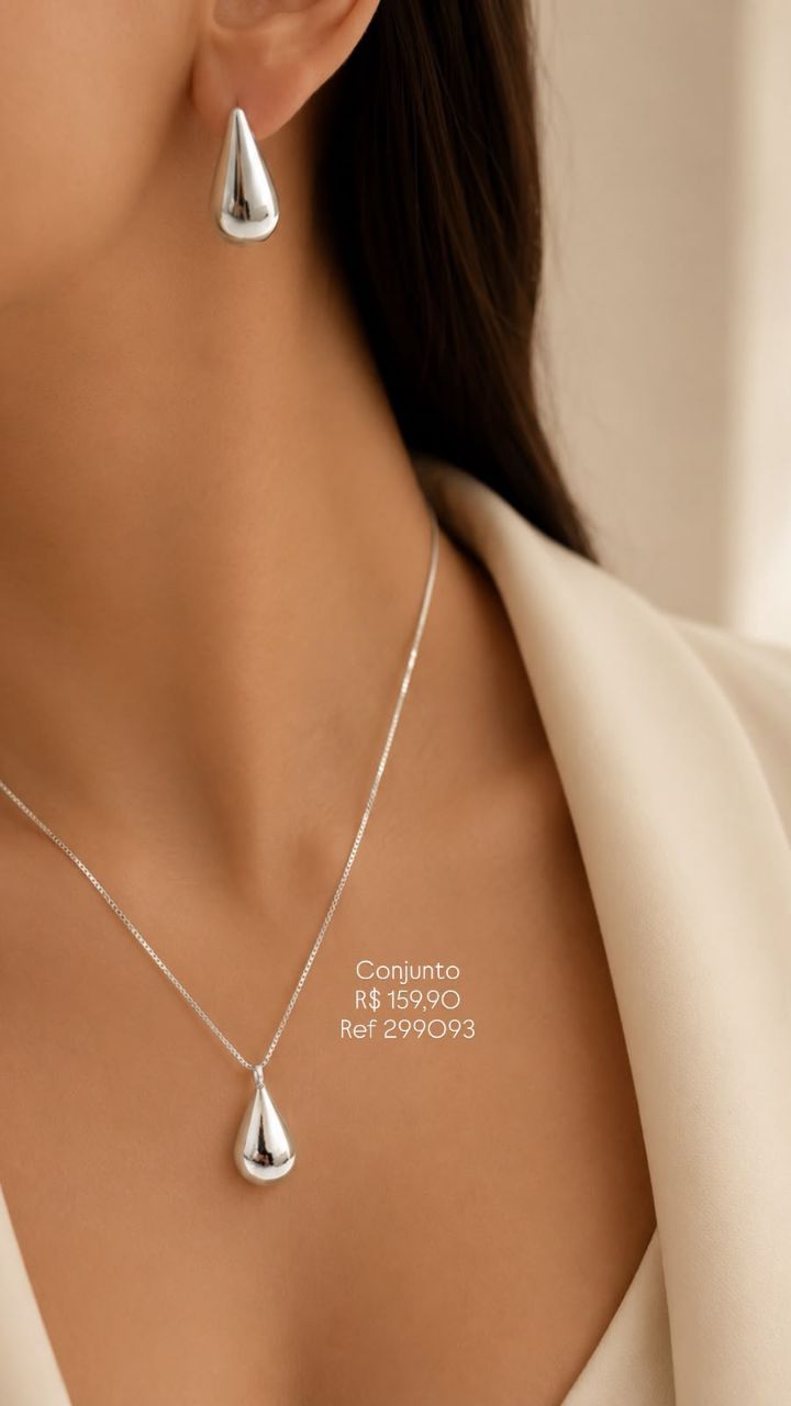 Conjunto Gota Ródio